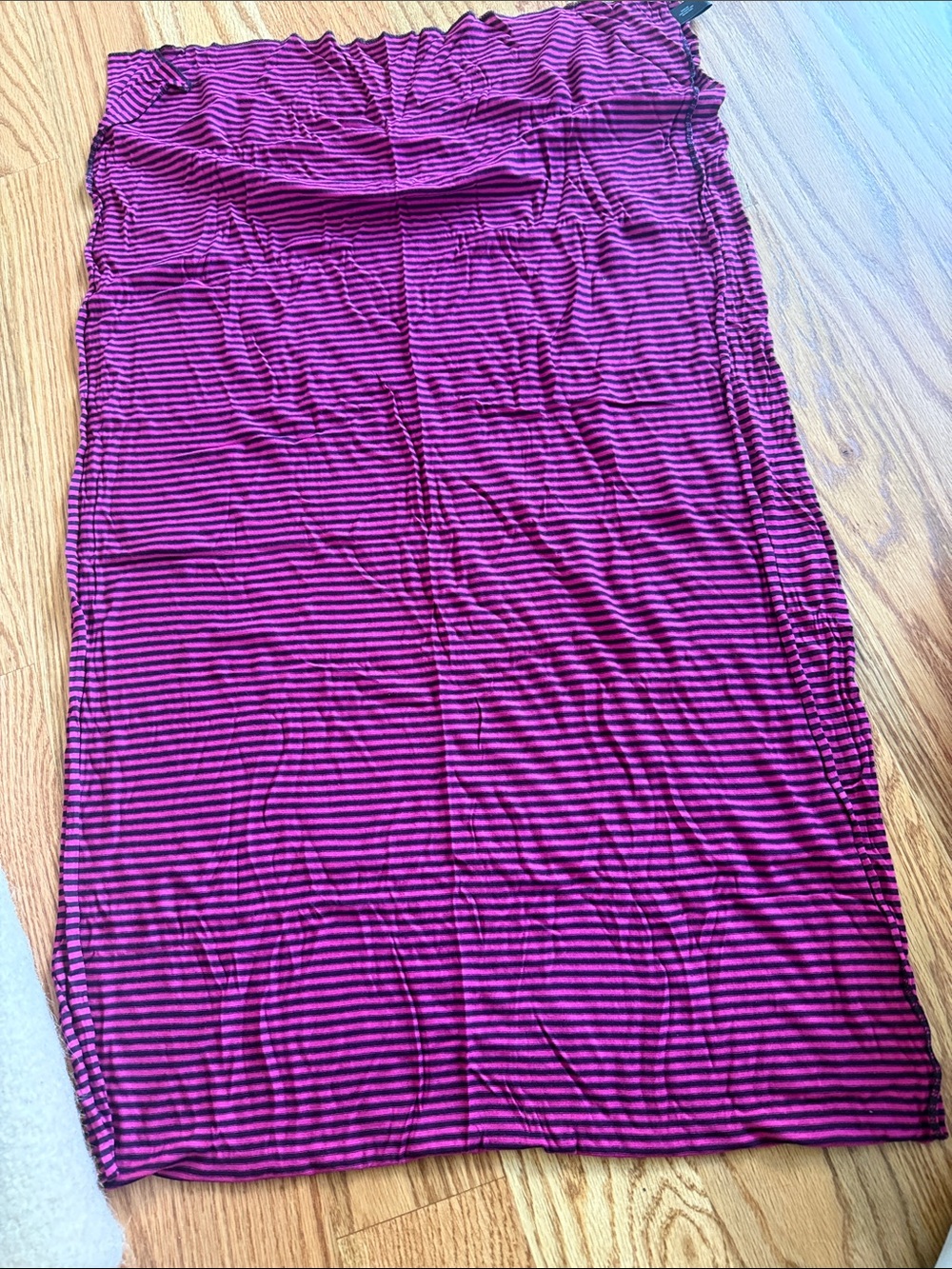 Express Pink and Black Striped Wrap scarf soft rayon